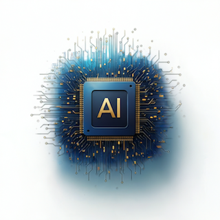 Image of an AI chip representing Sinaptica's AI solutions