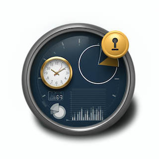 Clock with a notification icon, representing Sinaptica's real-time alerting systems for proactive monitoring